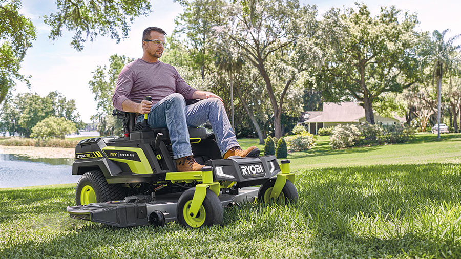 Tondeuse sur batterie Rider Zero-Turn RY72ZTRX137-310 137 cm 72 V Ryobi Tondeuse sur batterie Rider Zero-Turn RY72ZTRX137-310 137 cm 72 V Ryobi